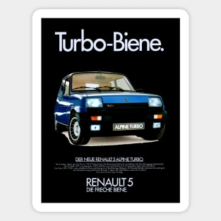 RENAULT 5 TURBO - advert Magnet